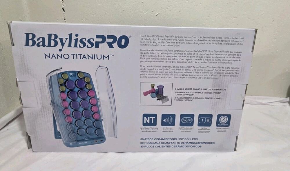 BaBylissPRO Nano Titanium Professional Ionic 30-Roller Hairsetter